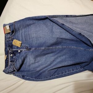 Levis side slit midi skirt denim 29